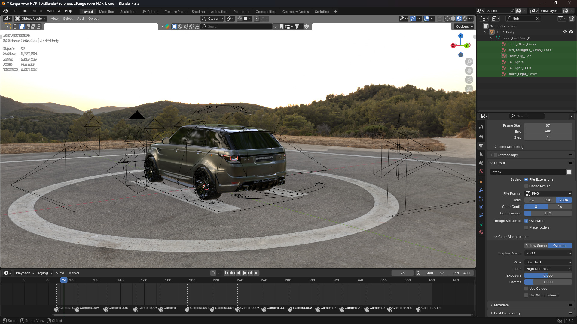 Realistic HDR Environment Perfect for Automotive Renders 3D model_4