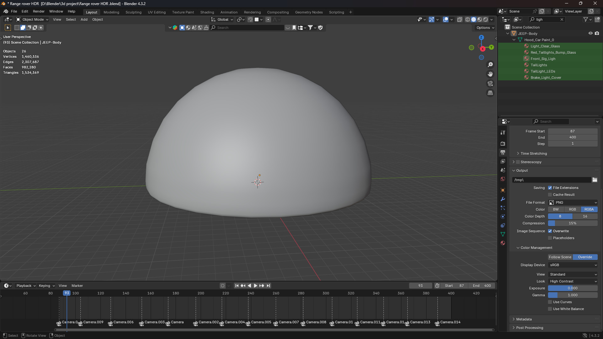 Realistic HDR Environment Perfect for Automotive Renders 3D model_6