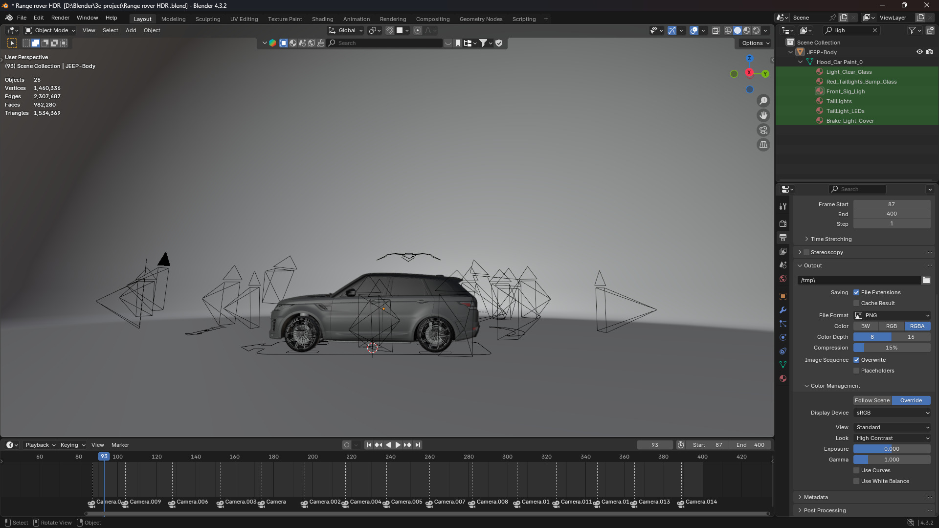 Realistic HDR Environment Perfect for Automotive Renders 3D model_5