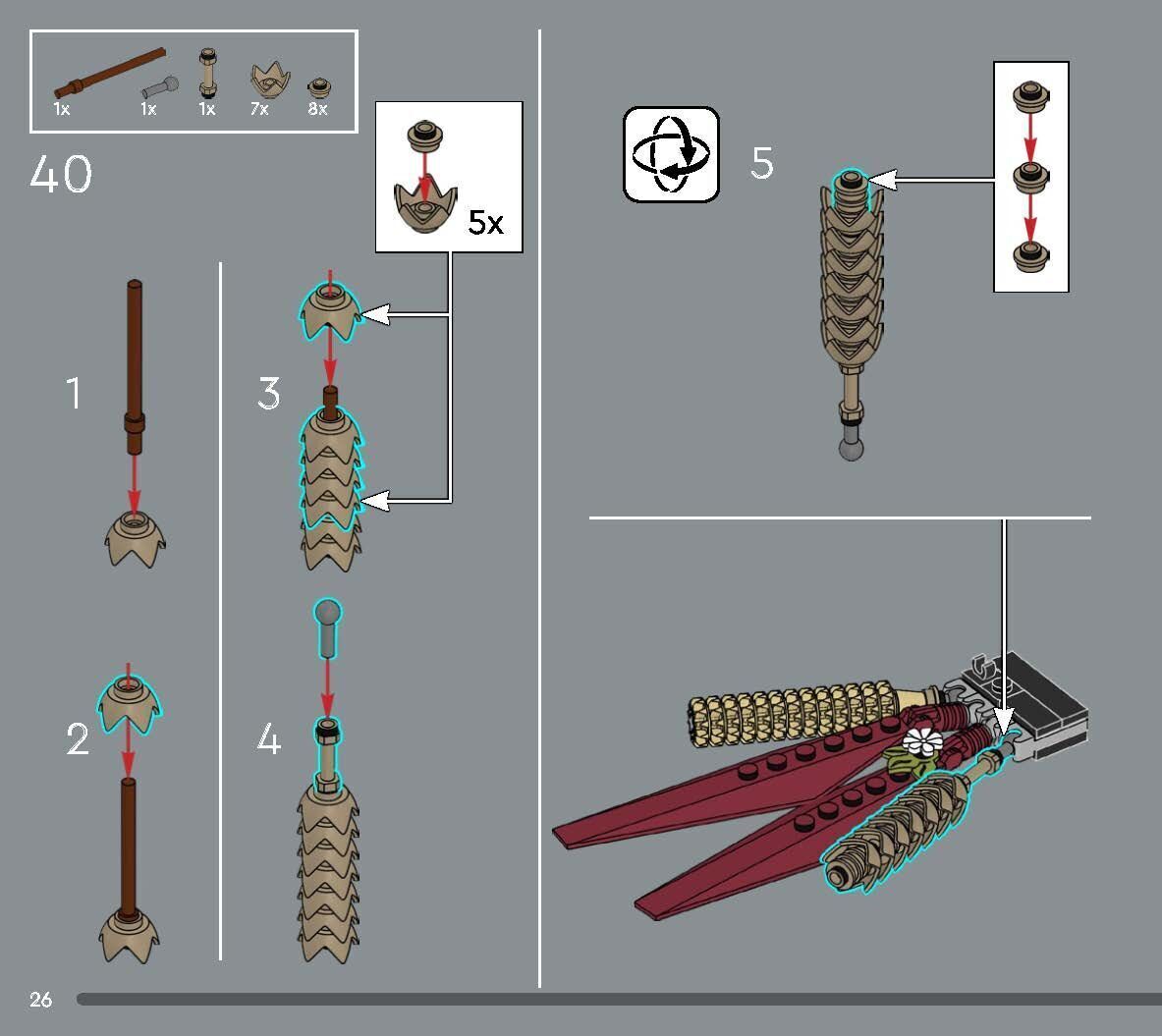 TwindBricks3D - 10314 Dried Flower Centerpiece 3D print model_21