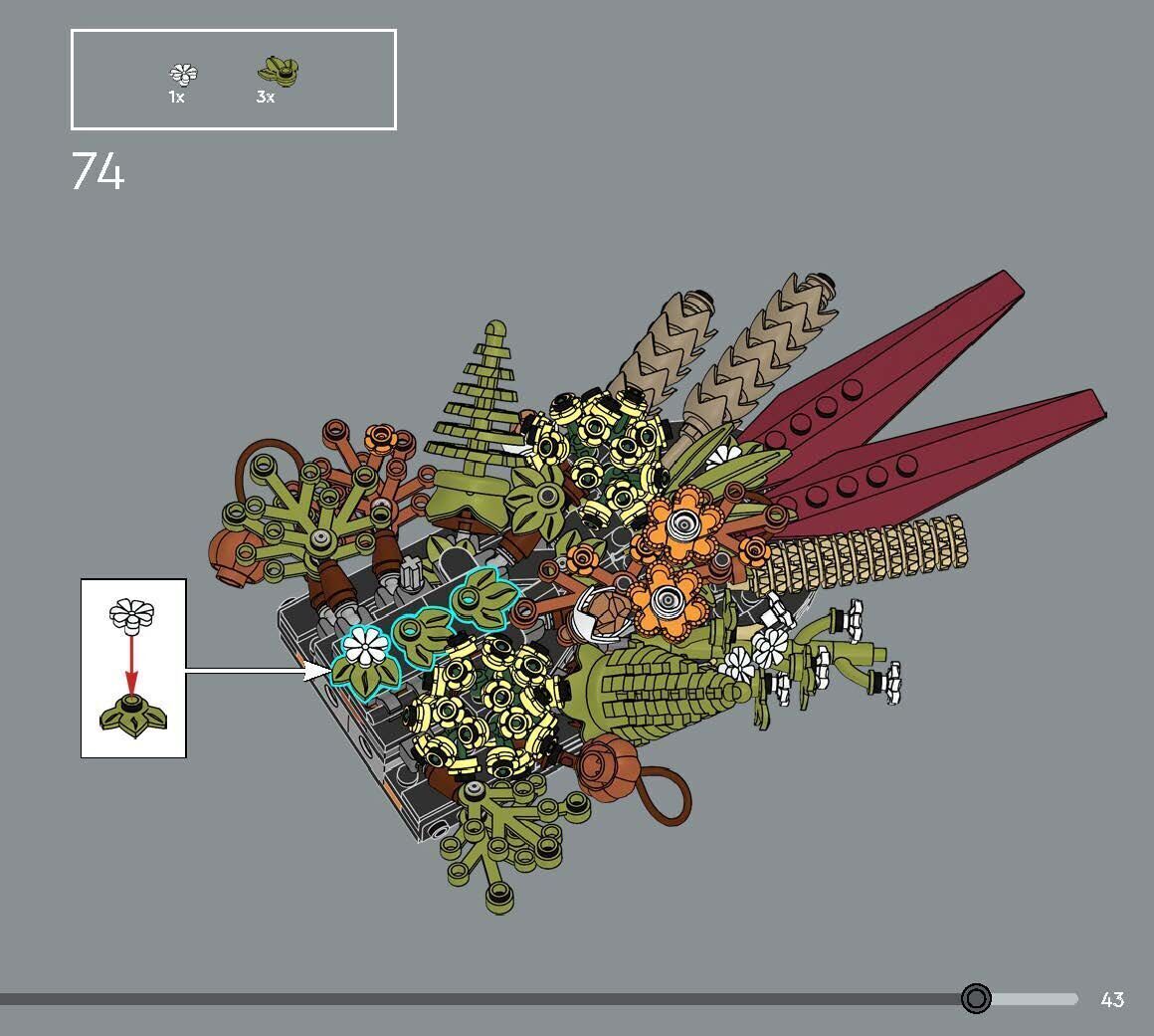 TwindBricks3D - 10314 Dried Flower Centerpiece 3D print model_38