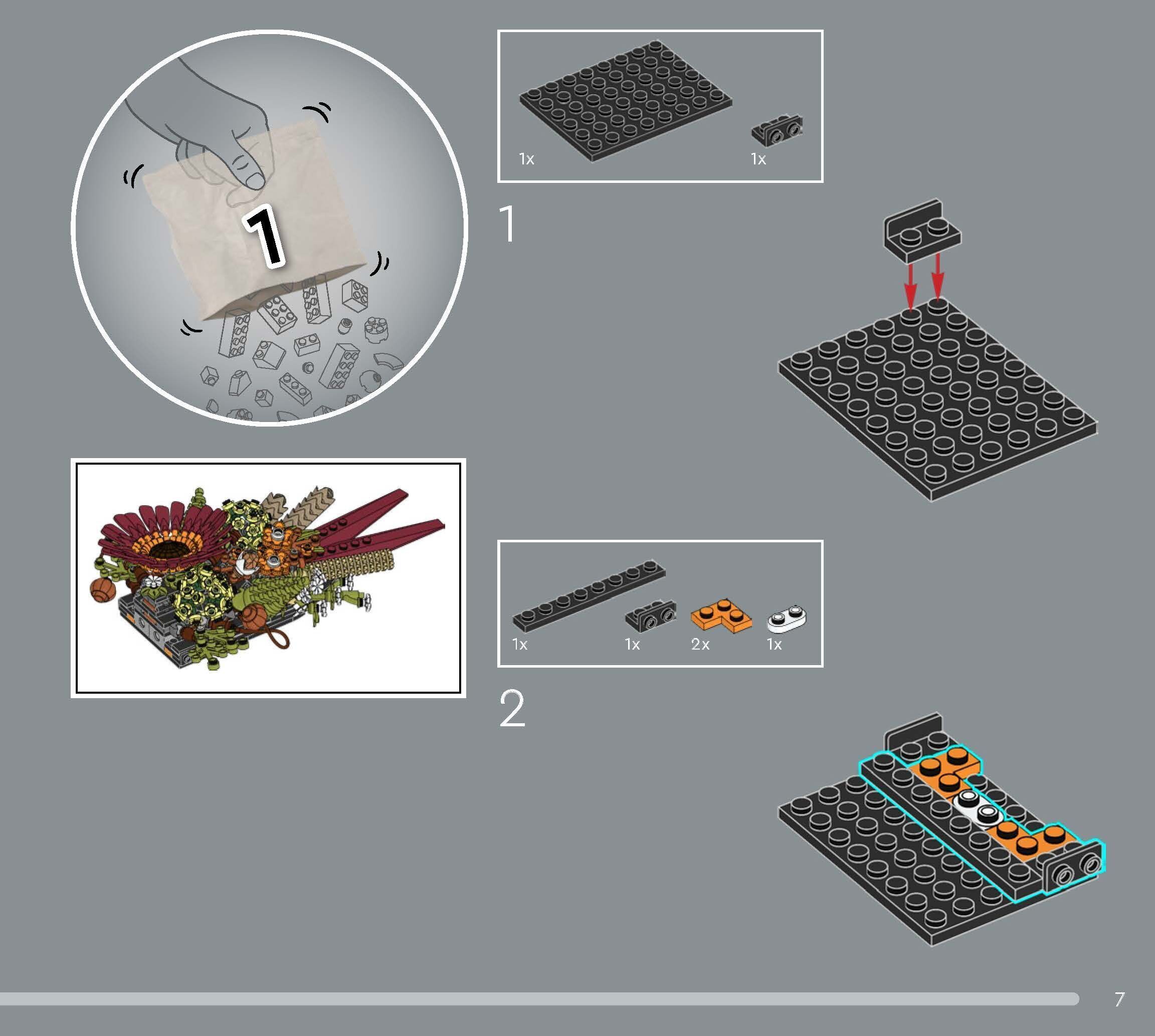 TwindBricks3D - 10314 Dried Flower Centerpiece 3D print model_2