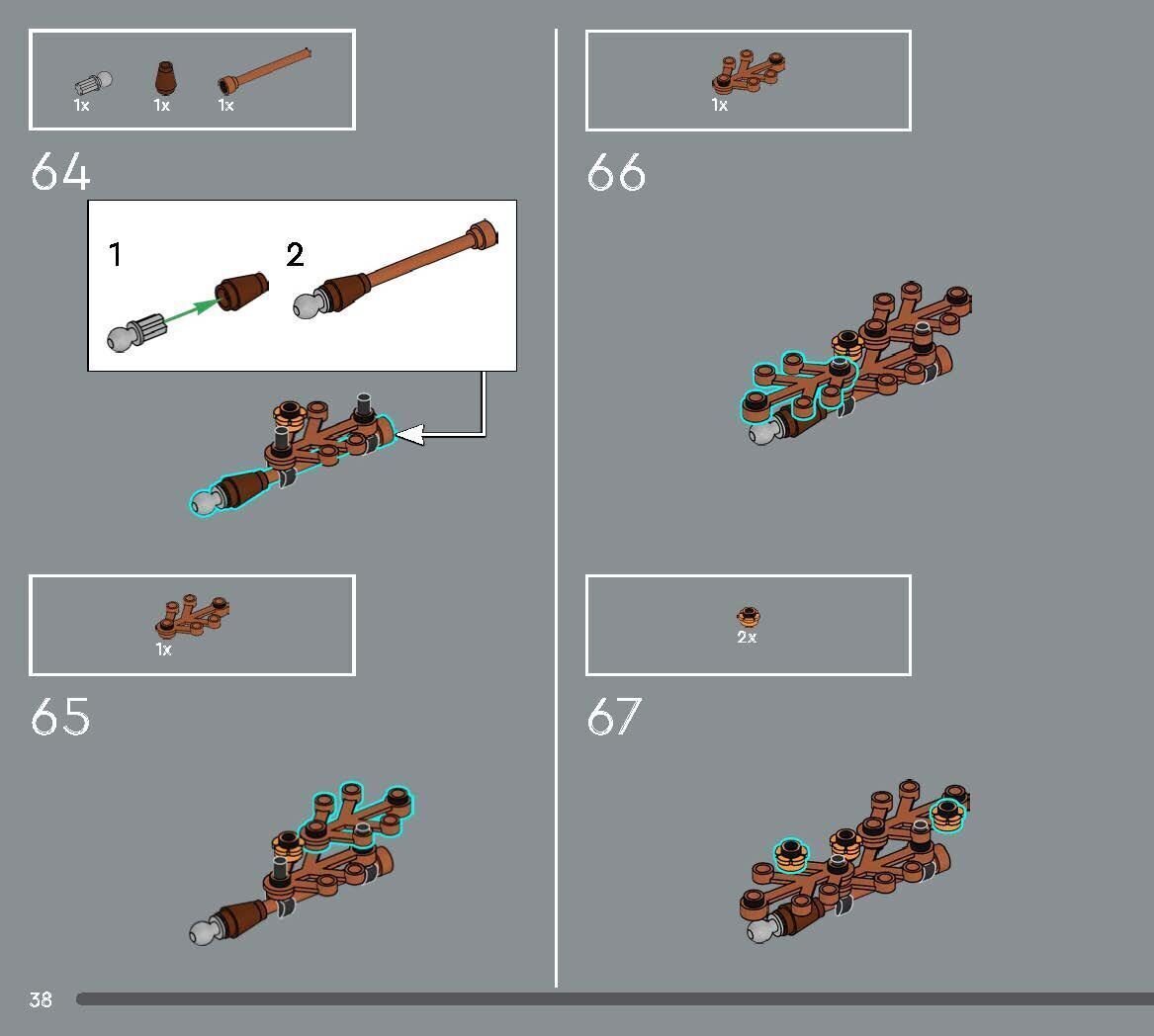 TwindBricks3D - 10314 Dried Flower Centerpiece 3D print model_33