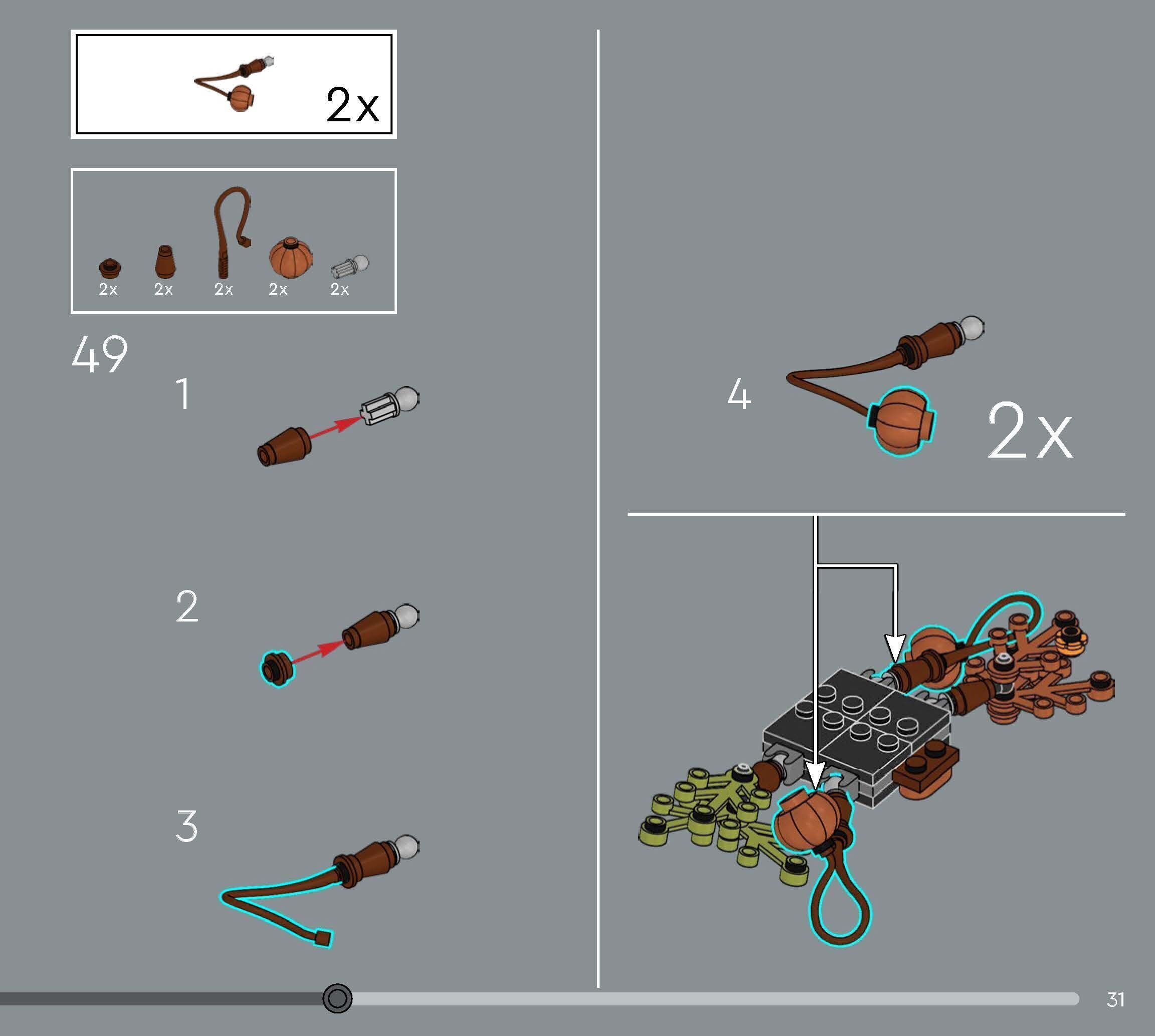 TwindBricks3D - 10314 Dried Flower Centerpiece 3D print model_26