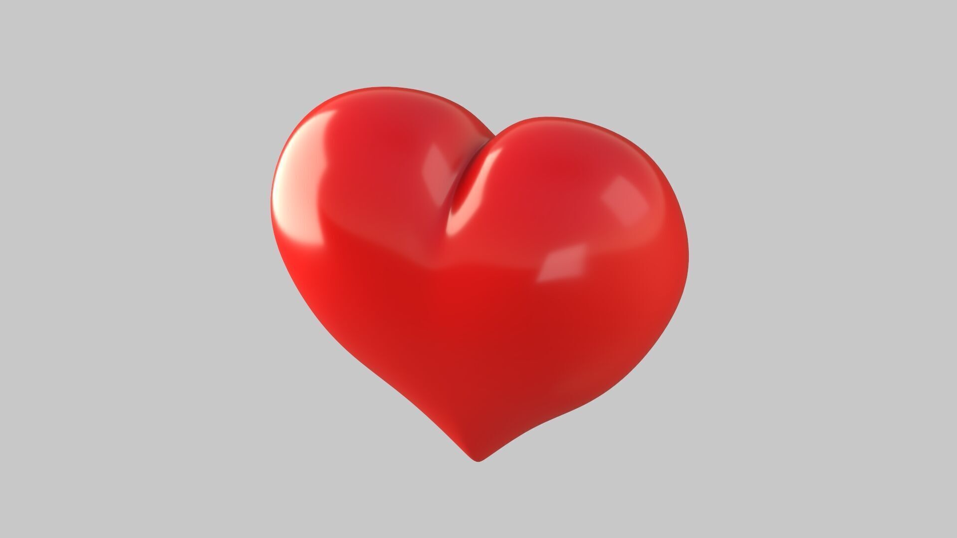 Heart icon v 25 3D model_4
