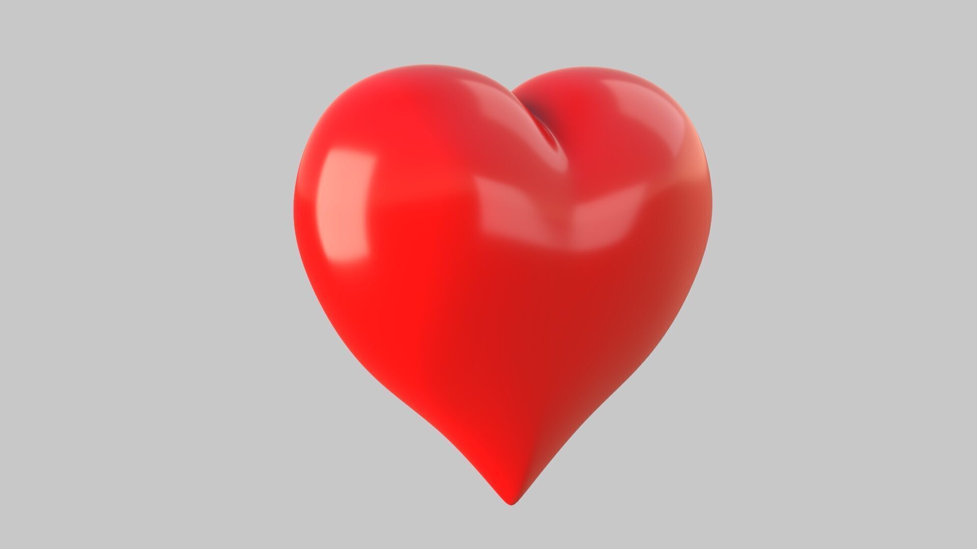 Heart icon v 25 3D model_1