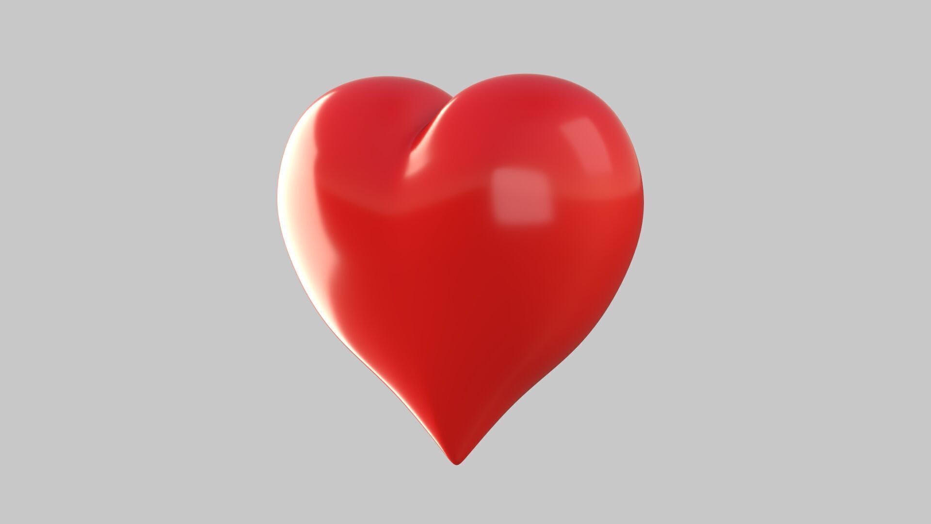 Heart icon v 25 3D model_2