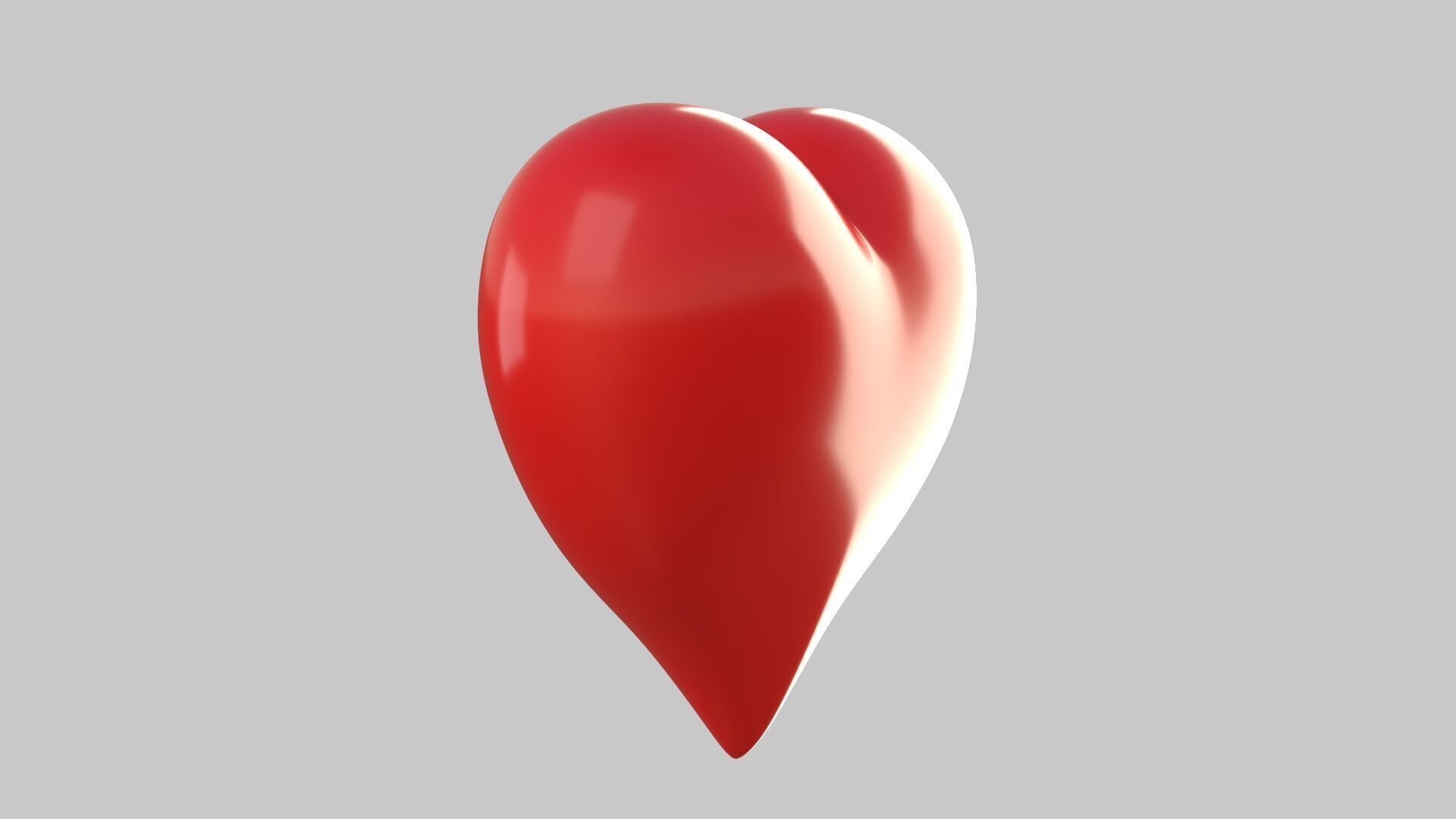 Heart icon v 25 3D model_3