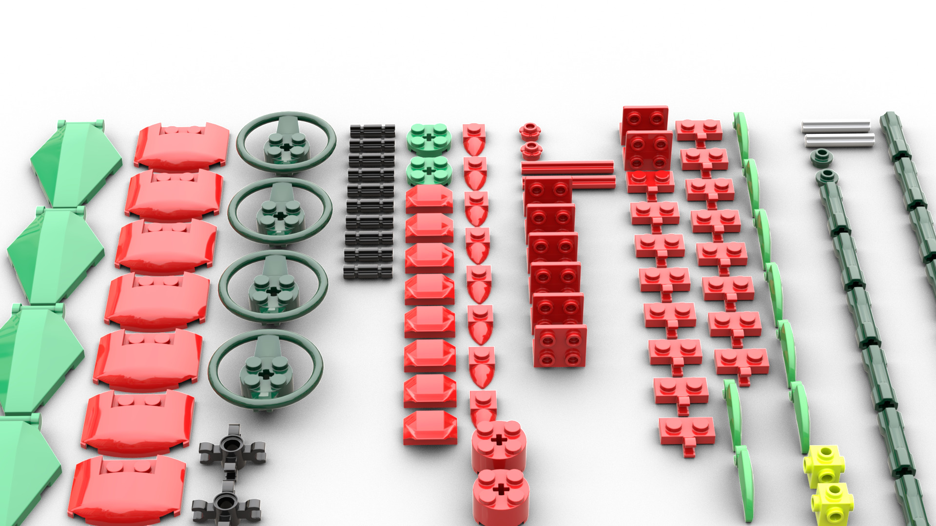 TwindBricks3D - 40460 Roses 3D print model_1