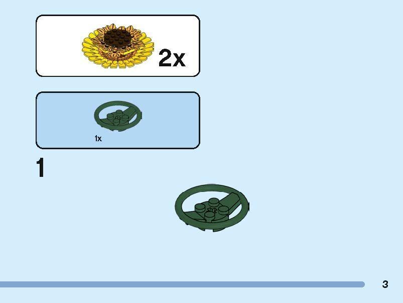 TwindBricks3D - 40524 Sunflowers 3D print model_3
