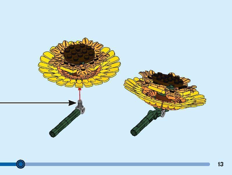 TwindBricks3D - 40524 Sunflowers 3D print model_22