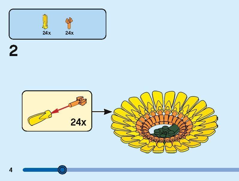 TwindBricks3D - 40524 Sunflowers 3D print model_5