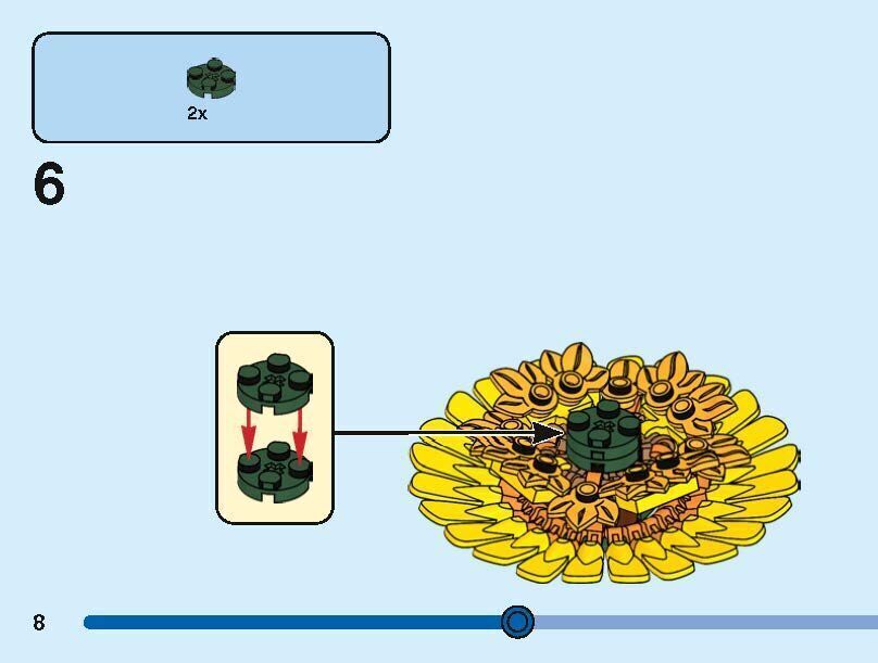 TwindBricks3D - 40524 Sunflowers 3D print model_12
