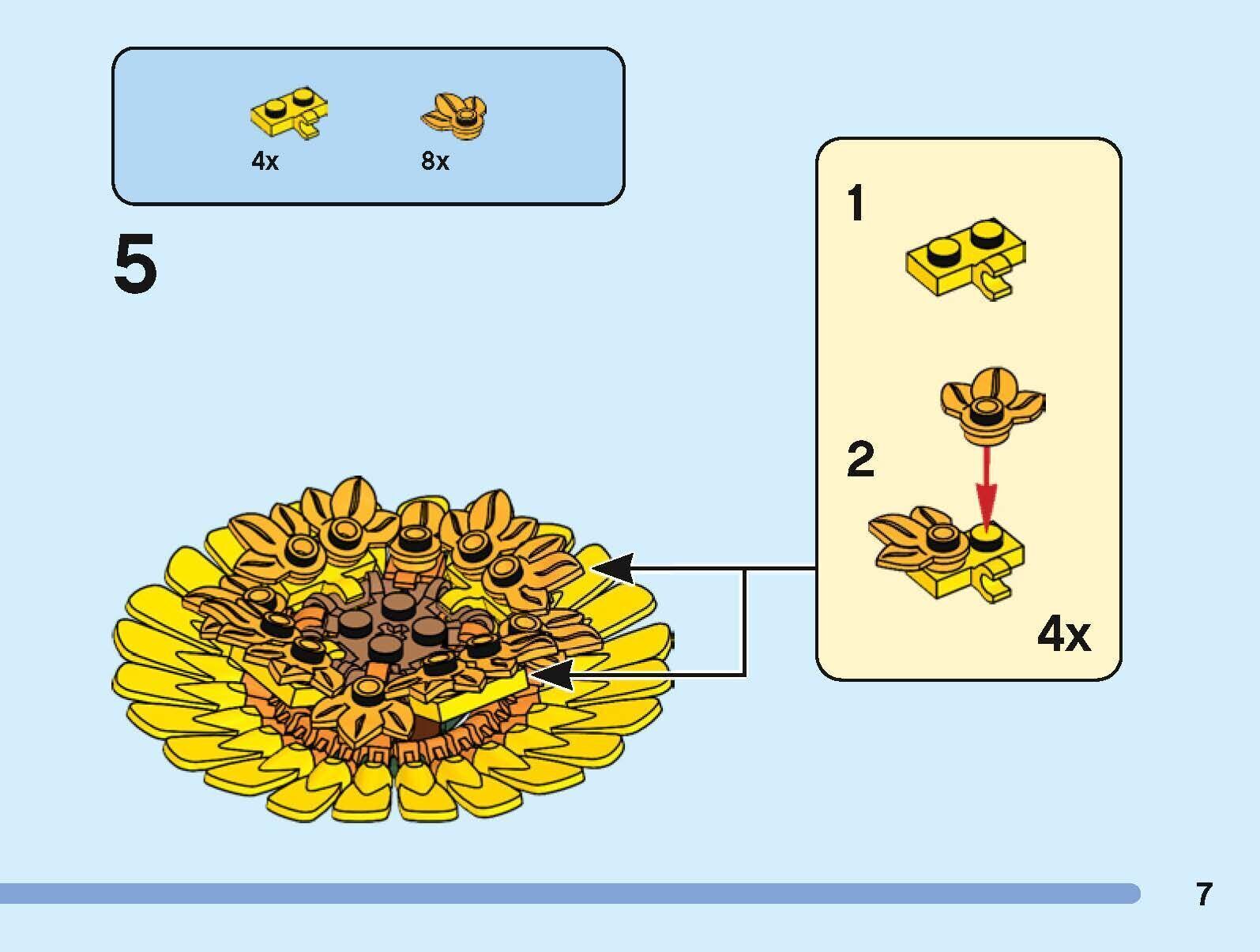 TwindBricks3D - 40524 Sunflowers 3D print model_10