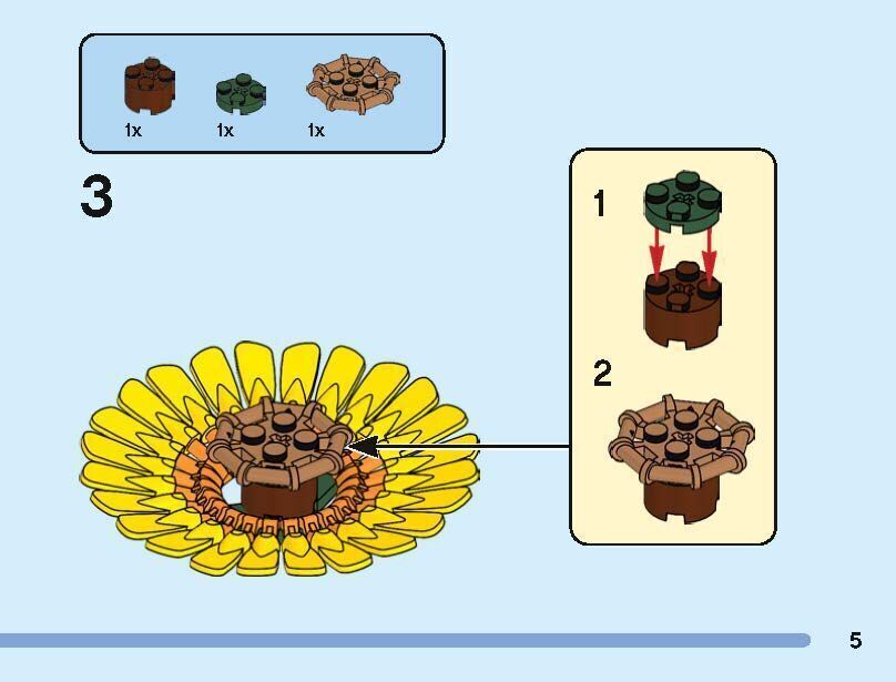 TwindBricks3D - 40524 Sunflowers 3D print model_6