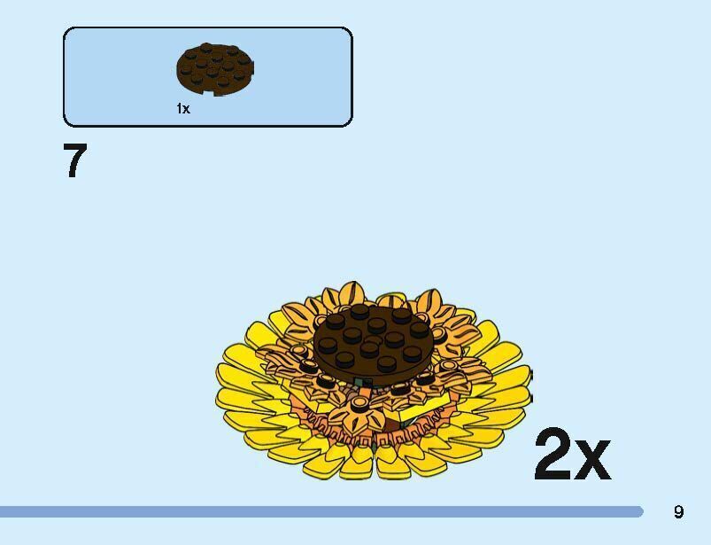 TwindBricks3D - 40524 Sunflowers 3D print model_15