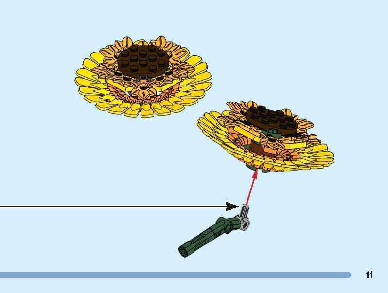 TwindBricks3D - 40524 Sunflowers 3D print model_19