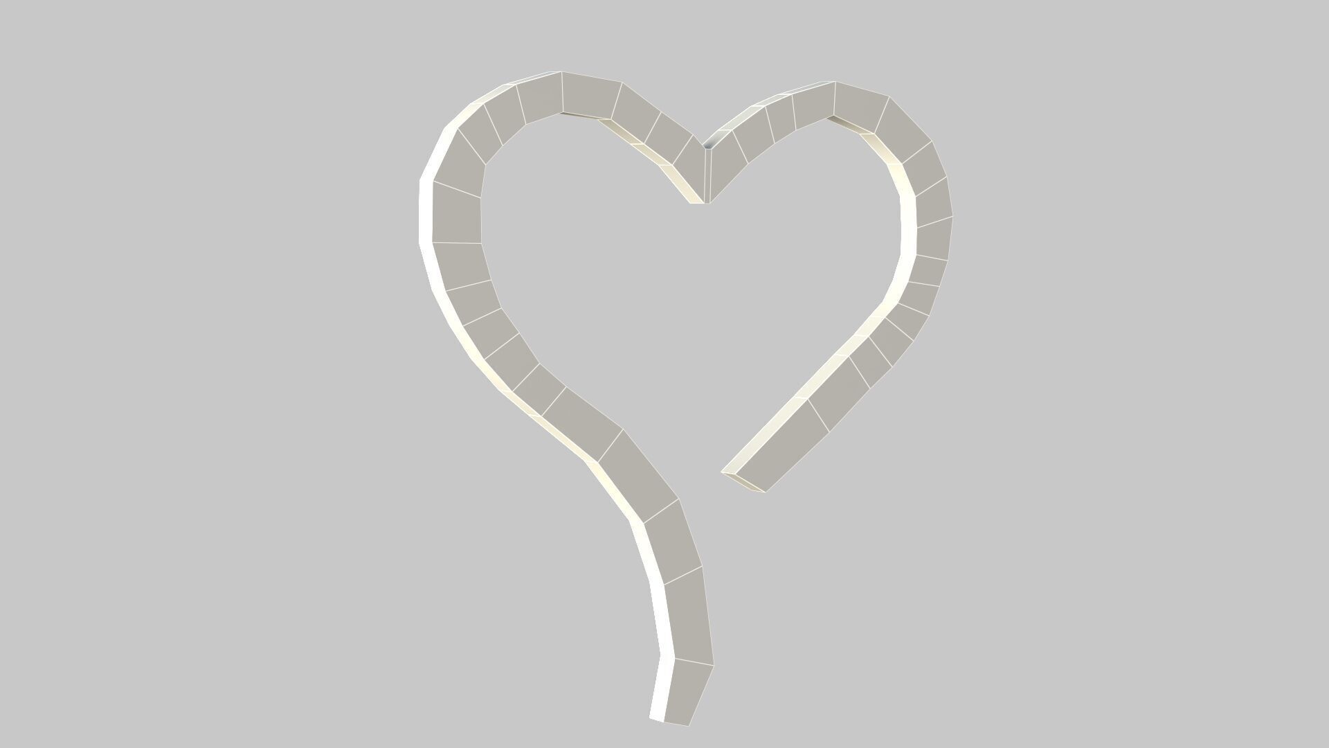 Heart icon v 28 3D model_9