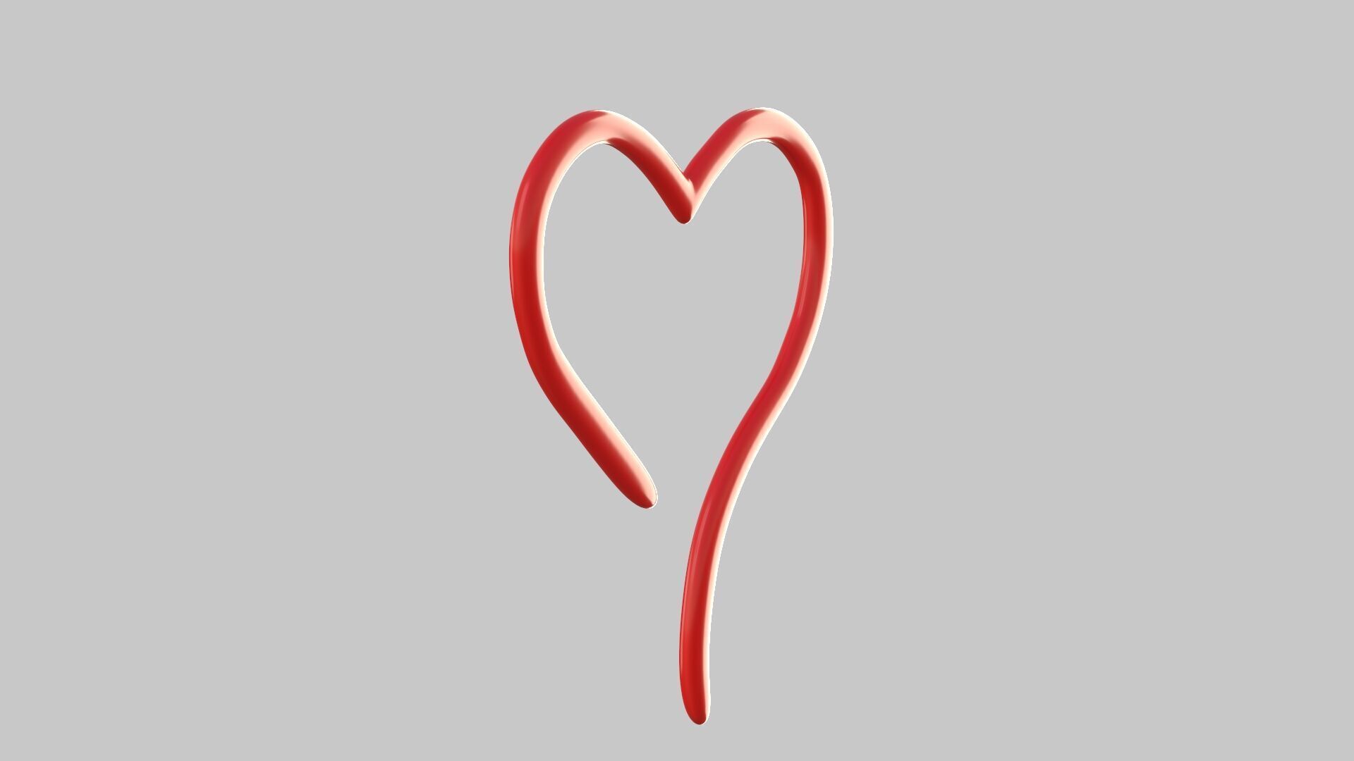 Heart icon v 28 3D model_3