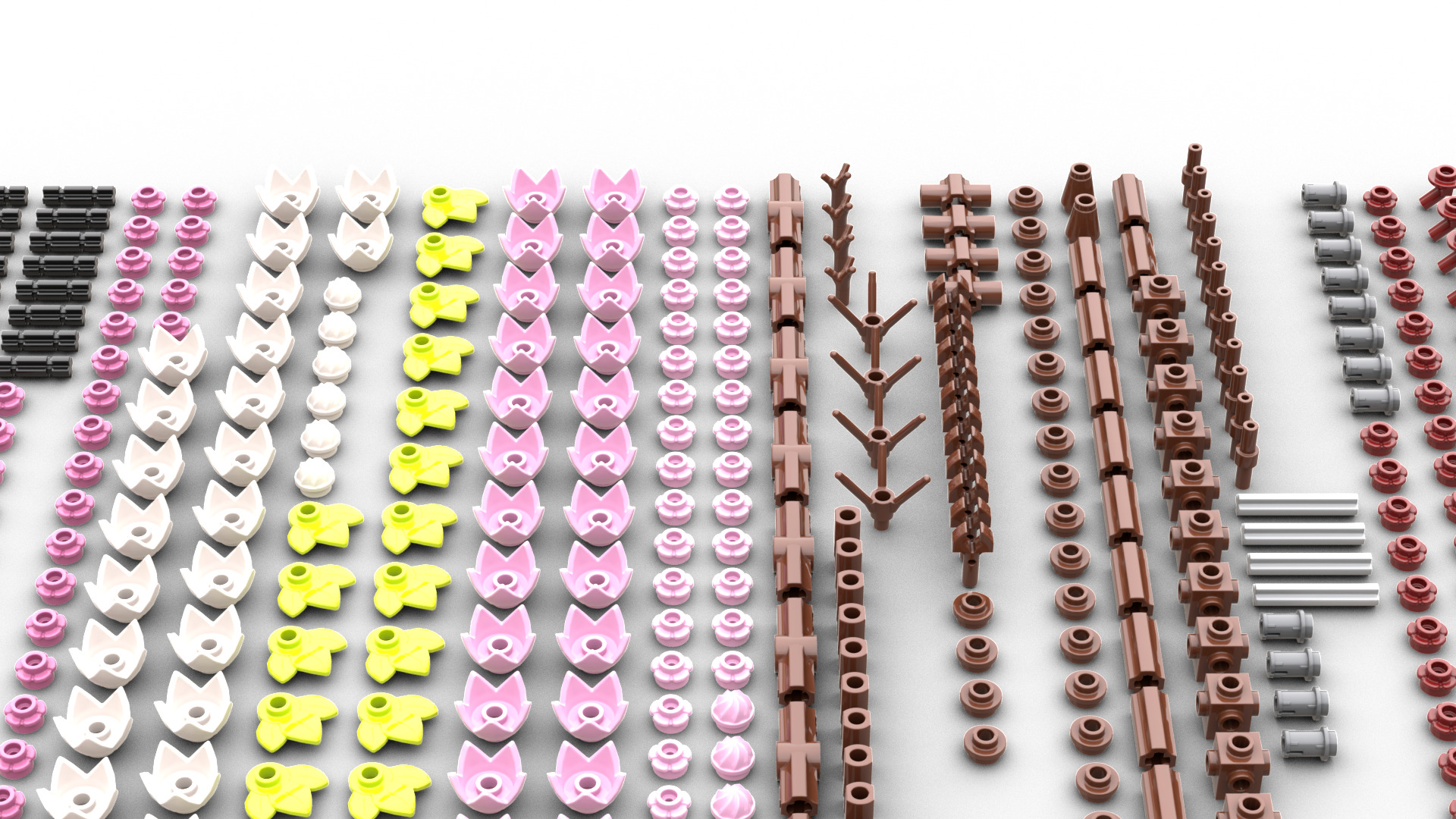 TwindBricks3D - 40725 Cherry Blossoms 3D print model_1