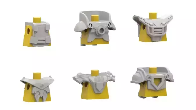 TwindBricks3D - Minifigures Armor Pack 1 3D print model