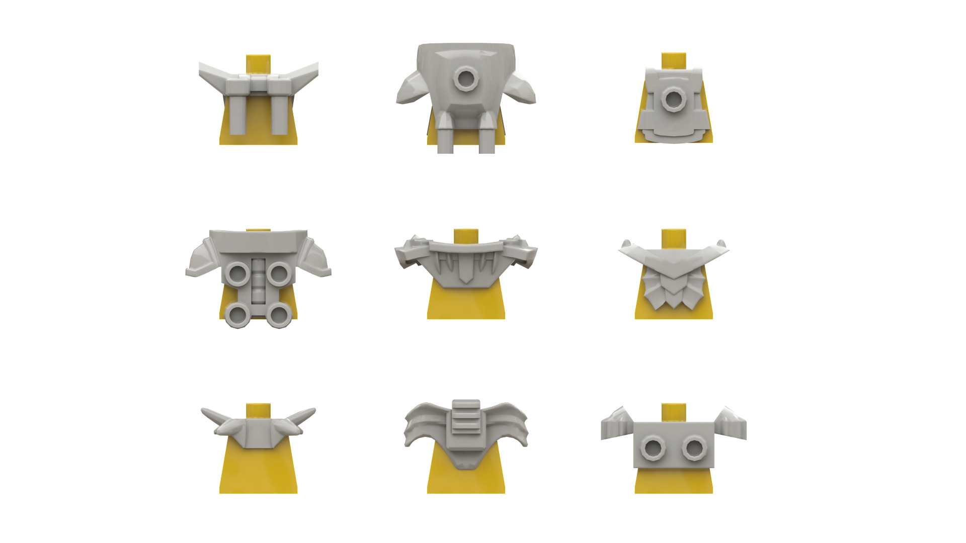 TwindBricks3D - Minifigures Armor Pack 1 3D print model_2