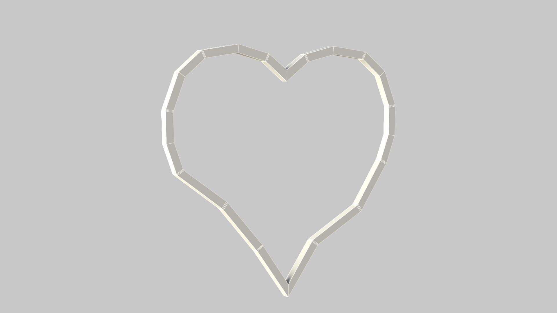 Heart icon v 32 3D model_9