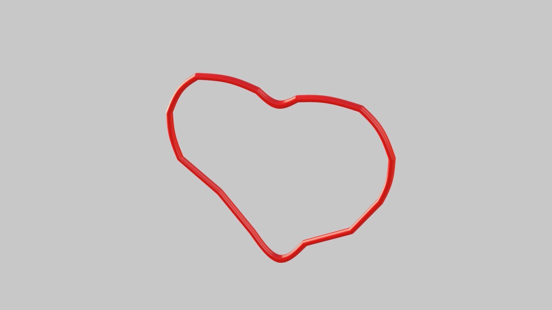 Heart icon v 32 3D model_5