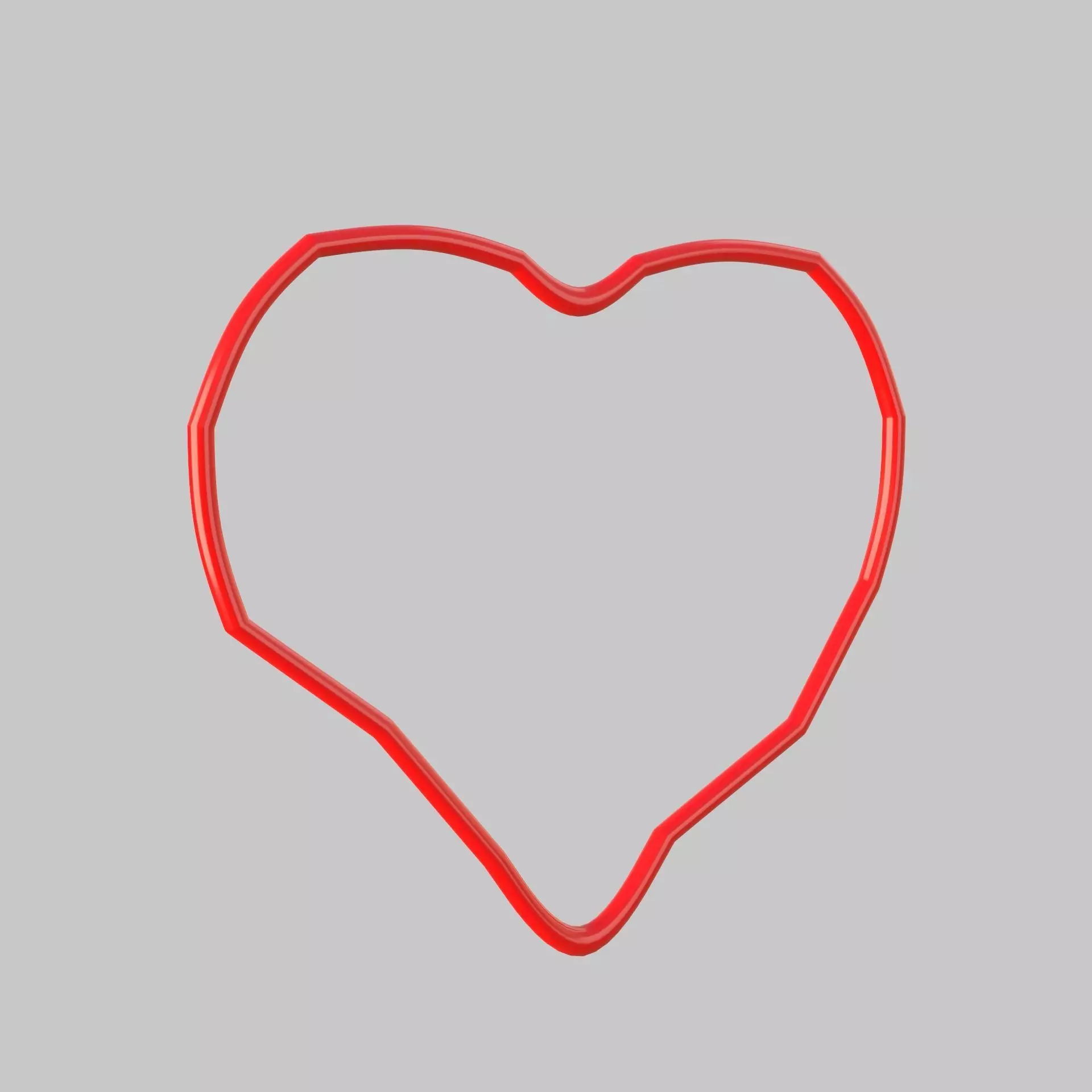 Heart icon v 32 3D model_0