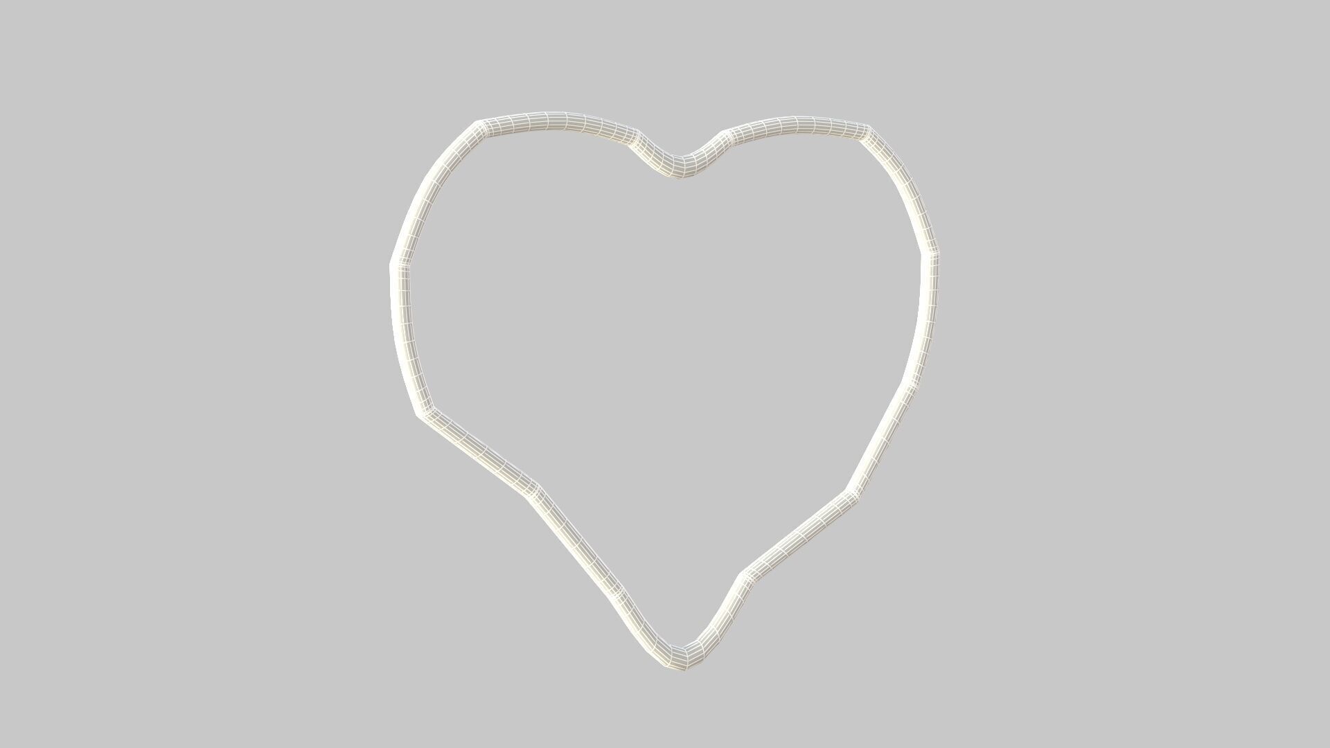 Heart icon v 32 3D model_7