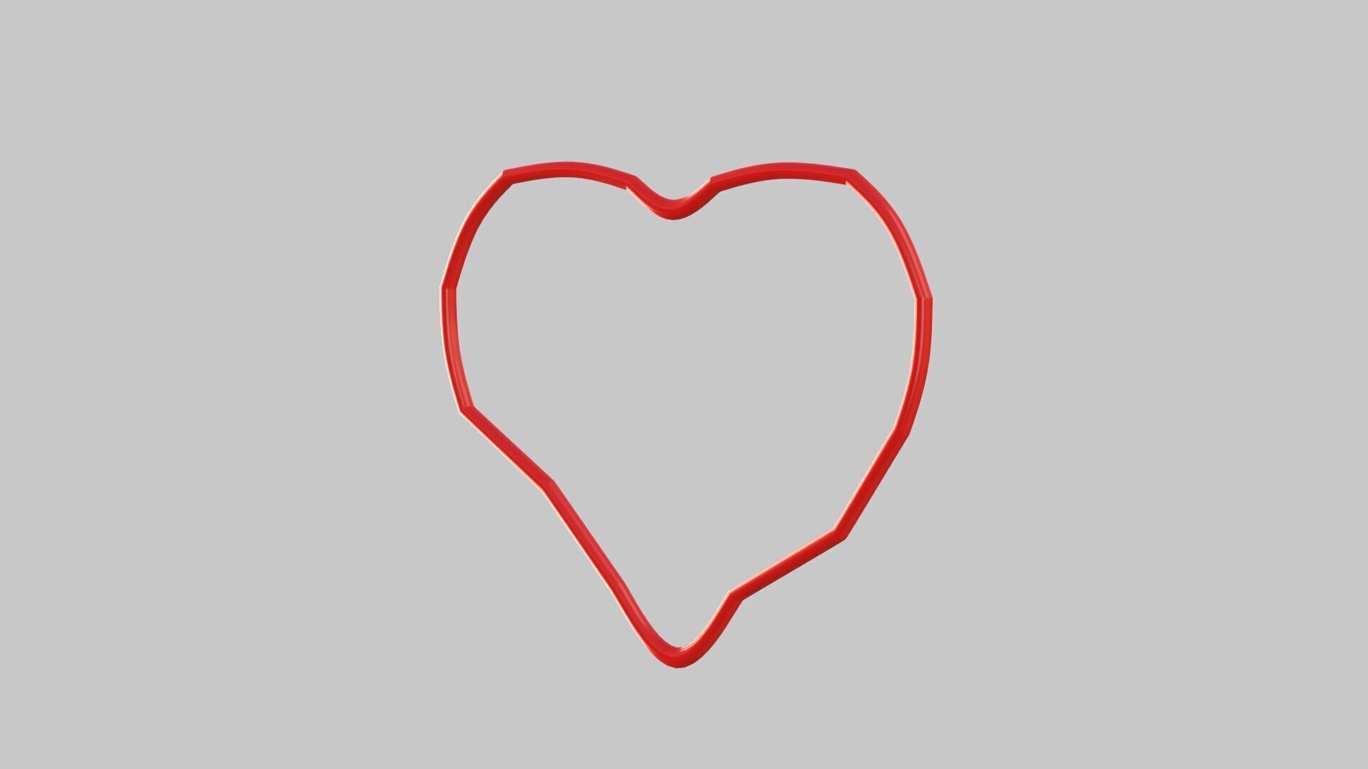 Heart icon v 32 3D model_2