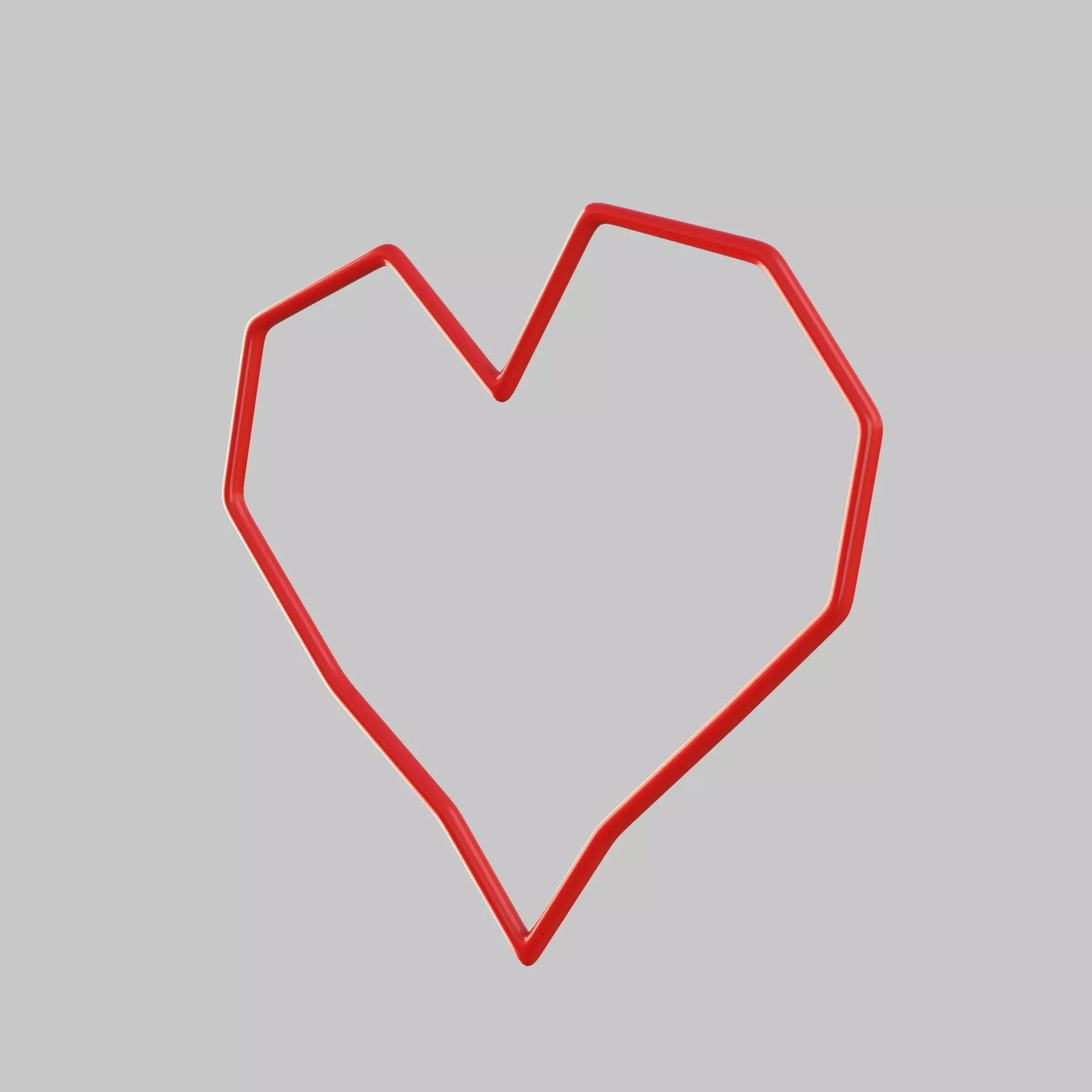 Heart icon v 33 3D model_0