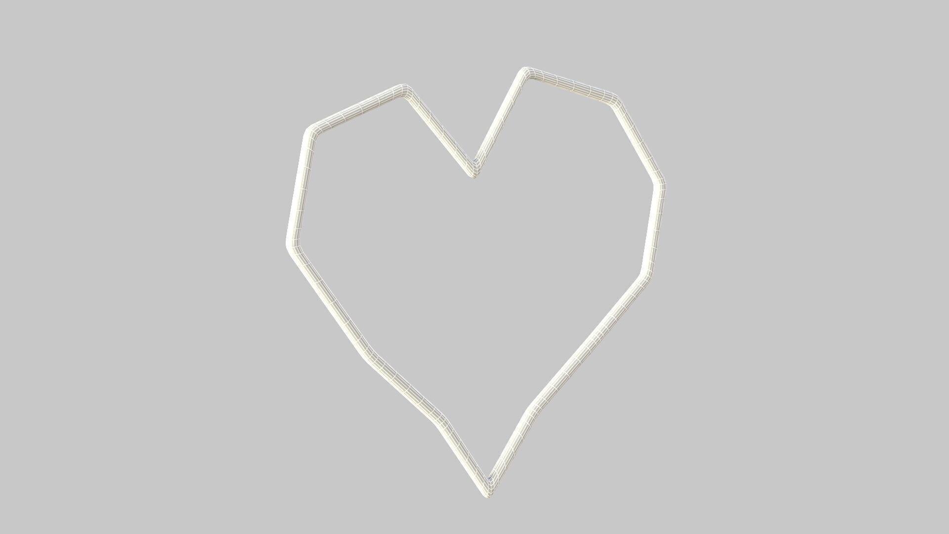 Heart icon v 33 3D model_7