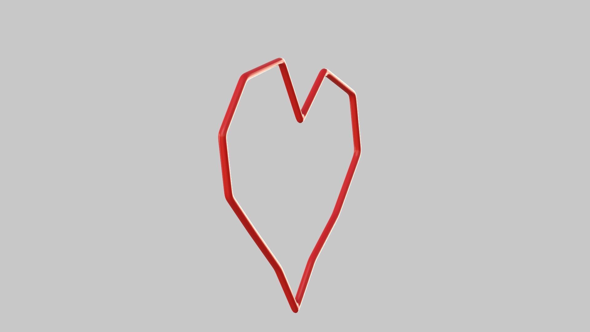 Heart icon v 33 3D model_3