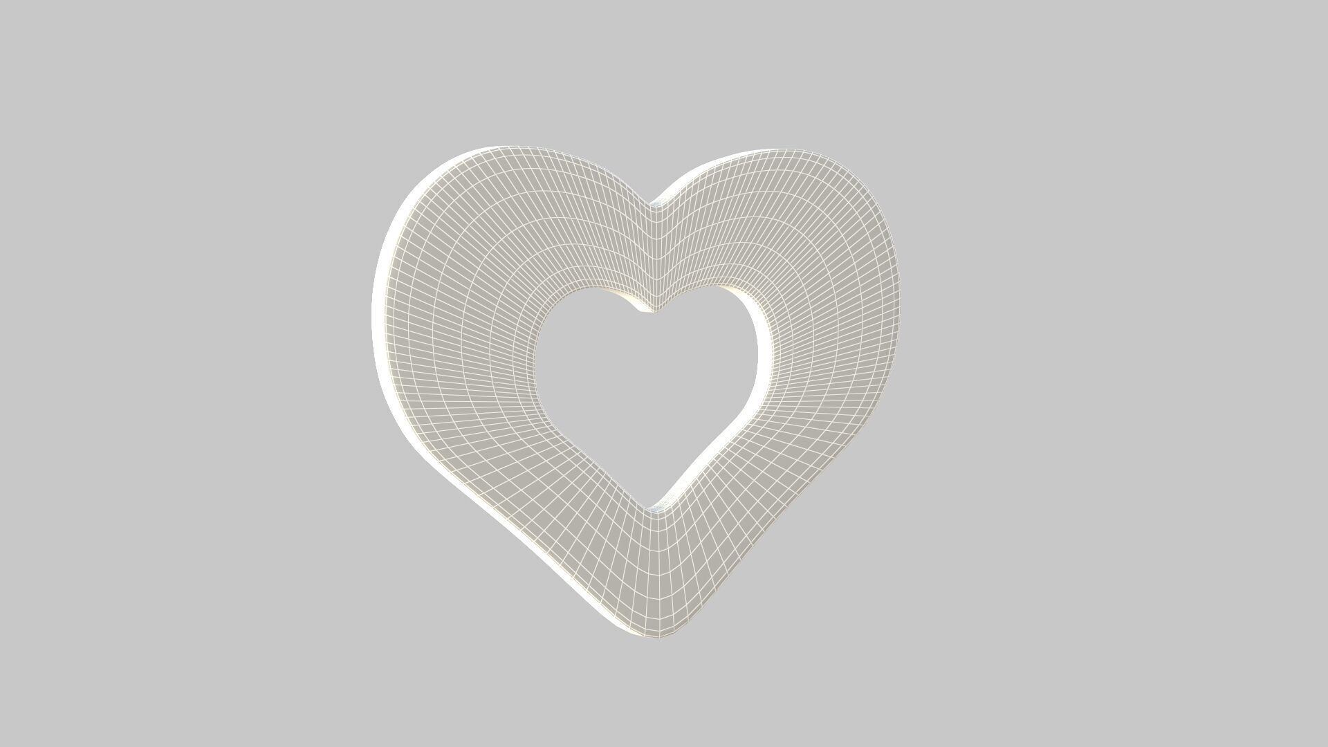 Heart icon v 16 3D model_7