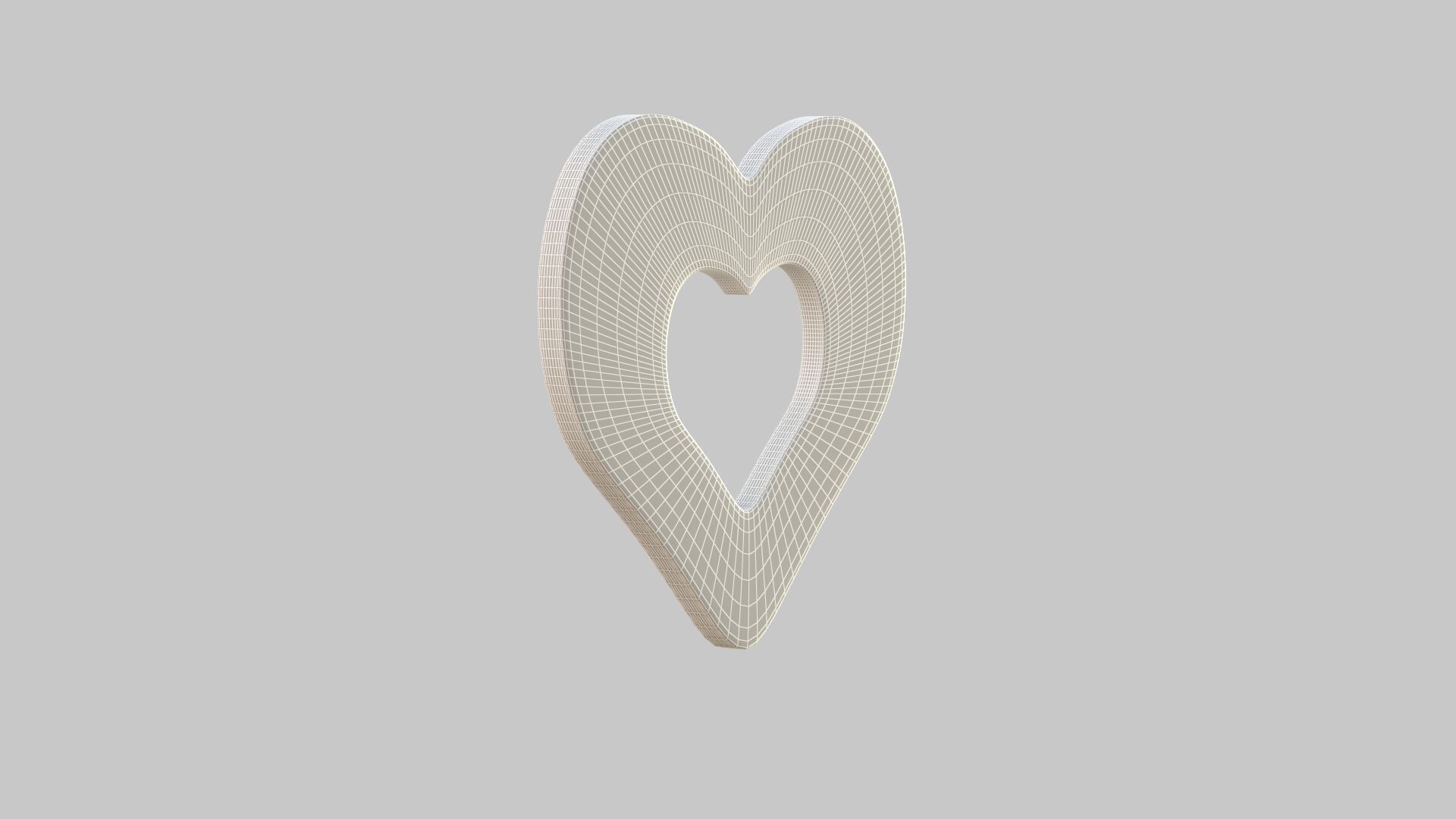 Heart icon v 16 3D model_8