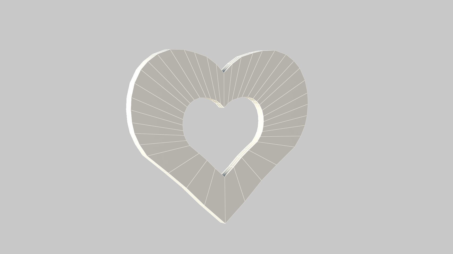 Heart icon v 16 3D model_9