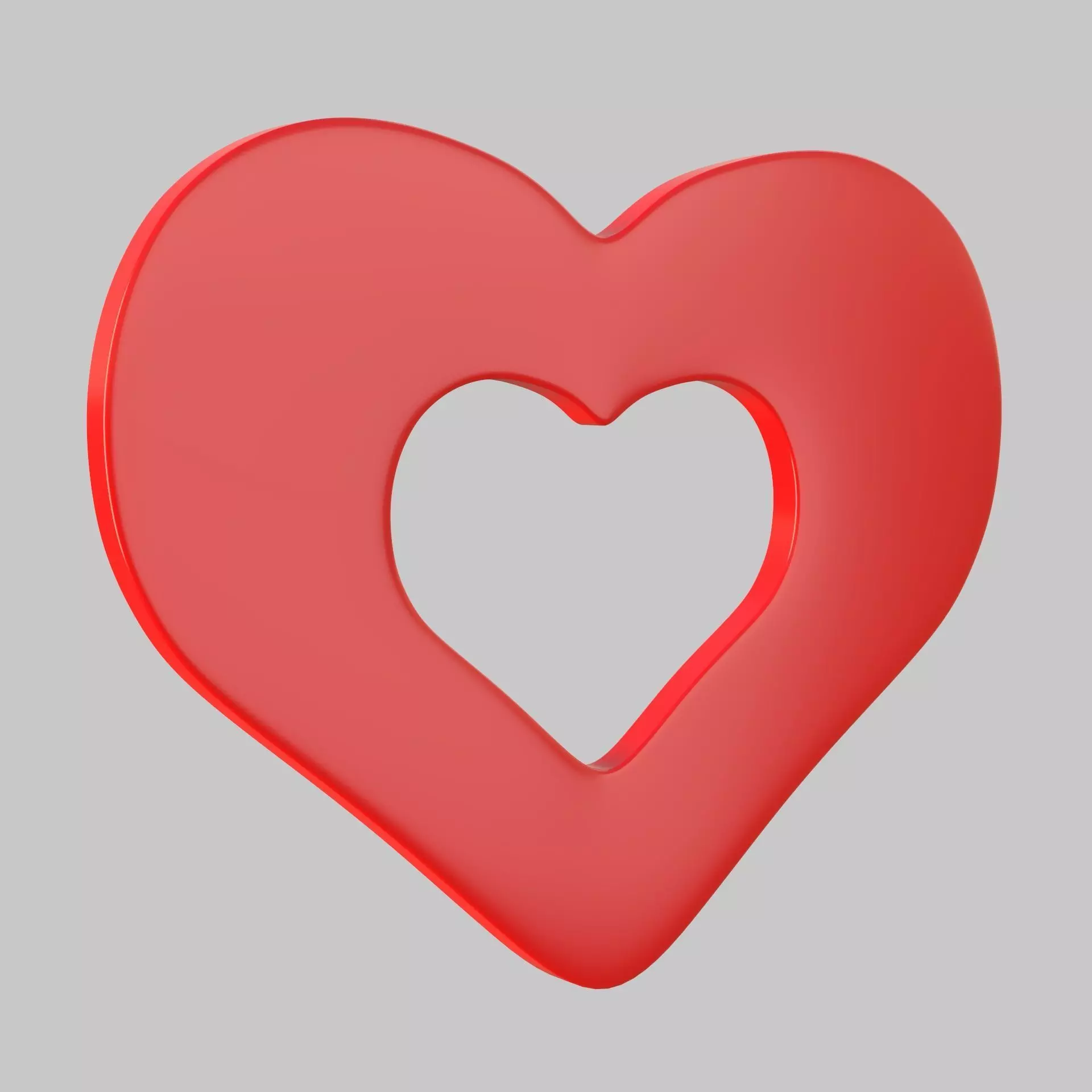 Heart icon v 16 3D model_0