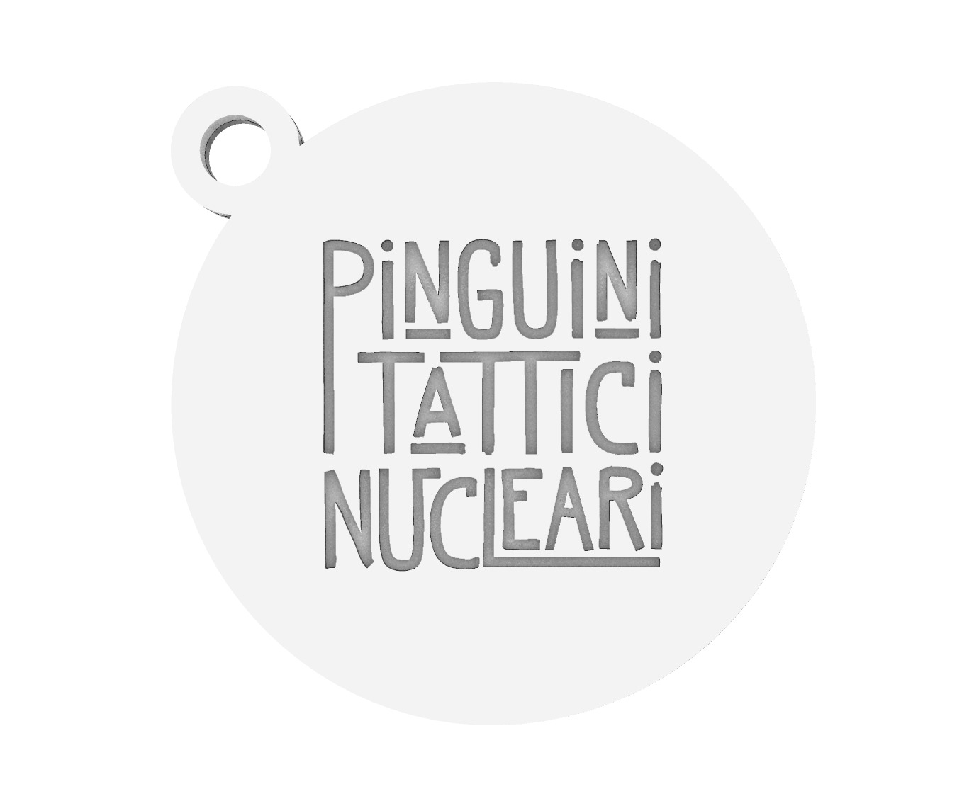 PINGUINI TATTICI NUCLEARI ciondolo portachiavi PENDANT KEYCHAIN 3D print model_2