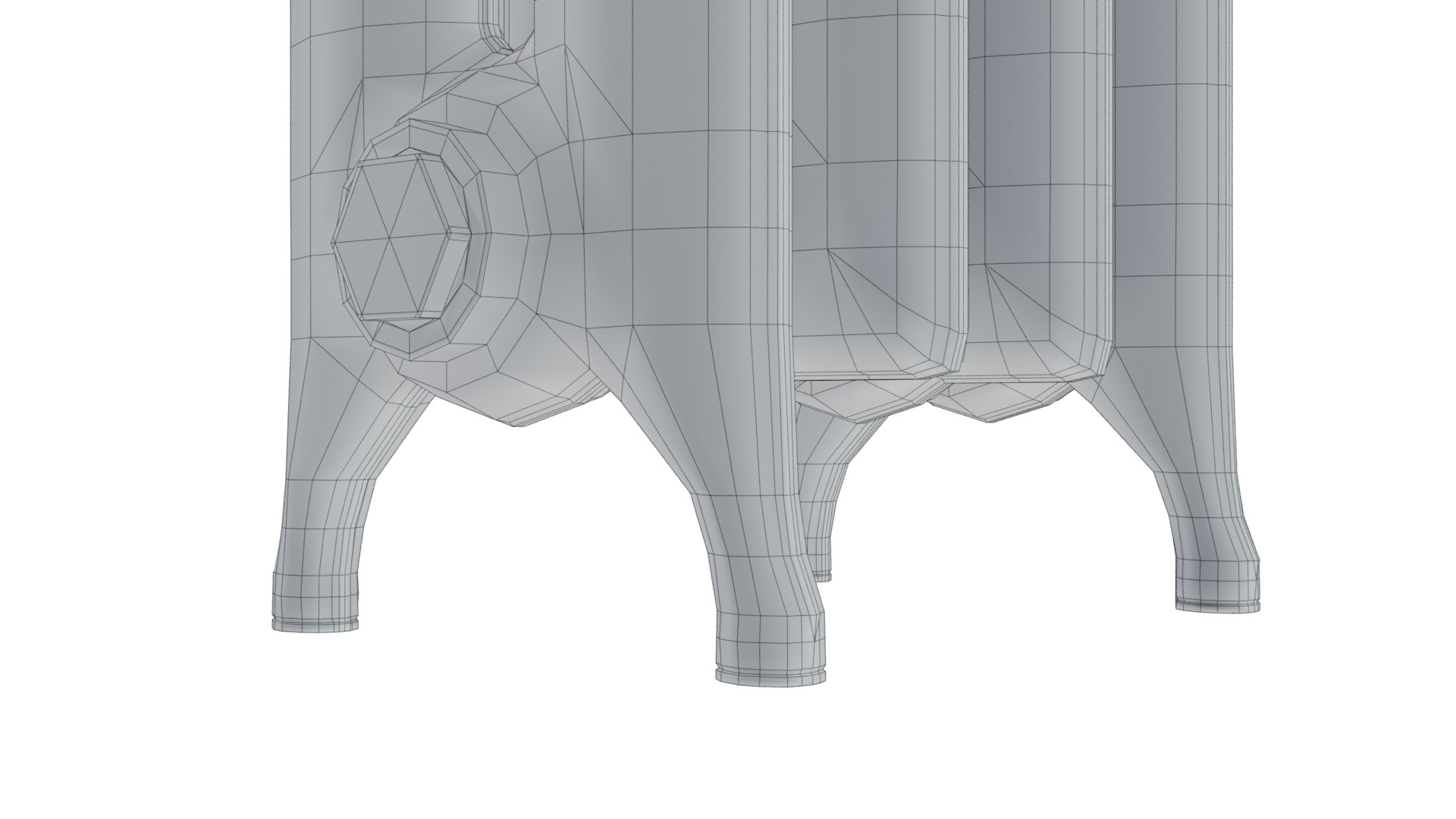 Epoca Cast Iron Radiator 2C4 3D model_10