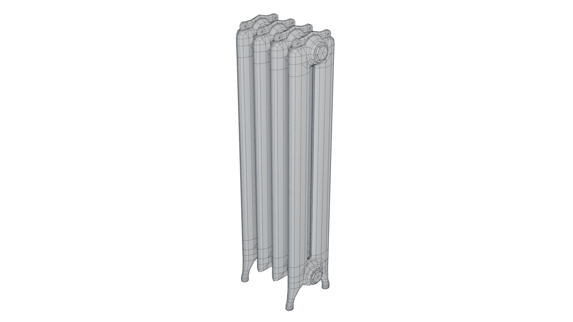 Epoca Cast Iron Radiator 2C4 3D model_7