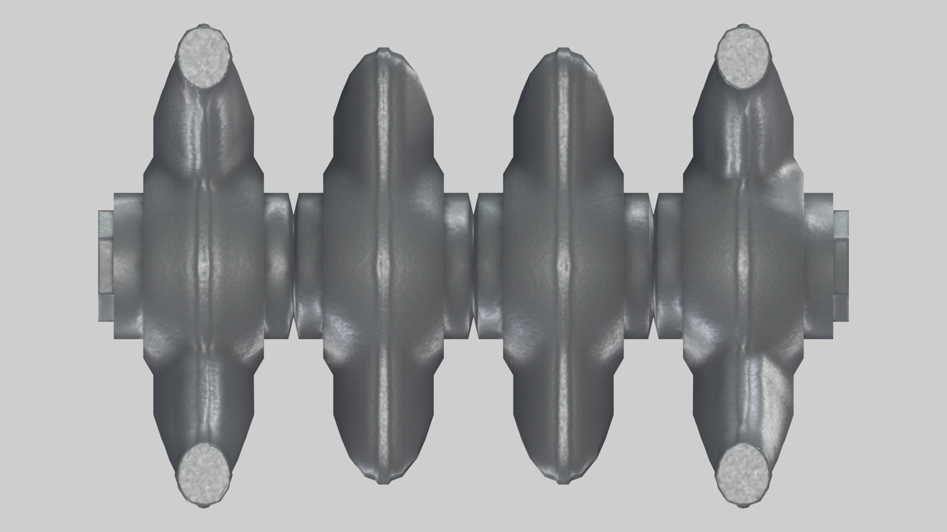 Epoca Cast Iron Radiator 2C4 3D model_6