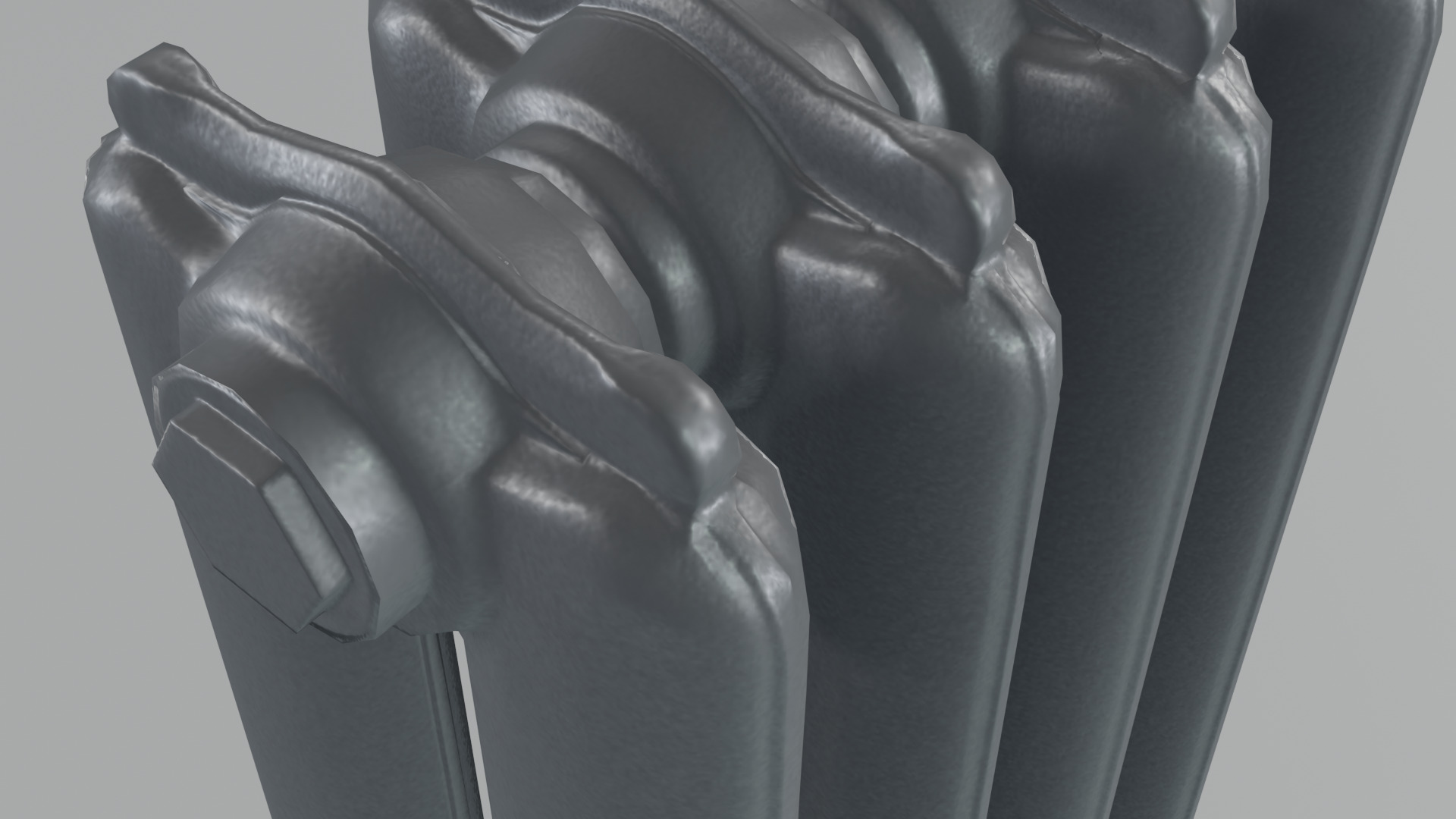 Epoca Cast Iron Radiator 2C4 3D model_4