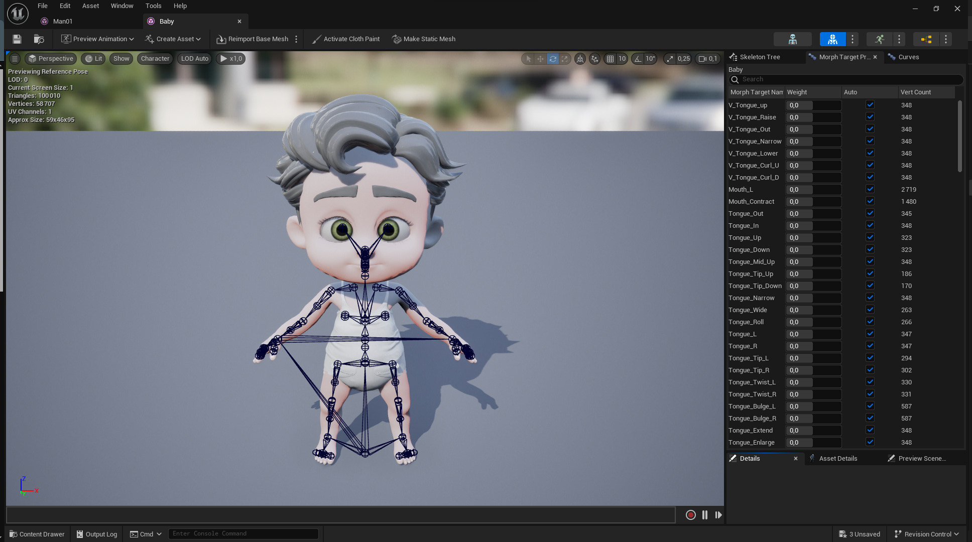Free Toon Child Stylized Cartoon Kid Rigged Baby Character Free low-poly 3D model_25