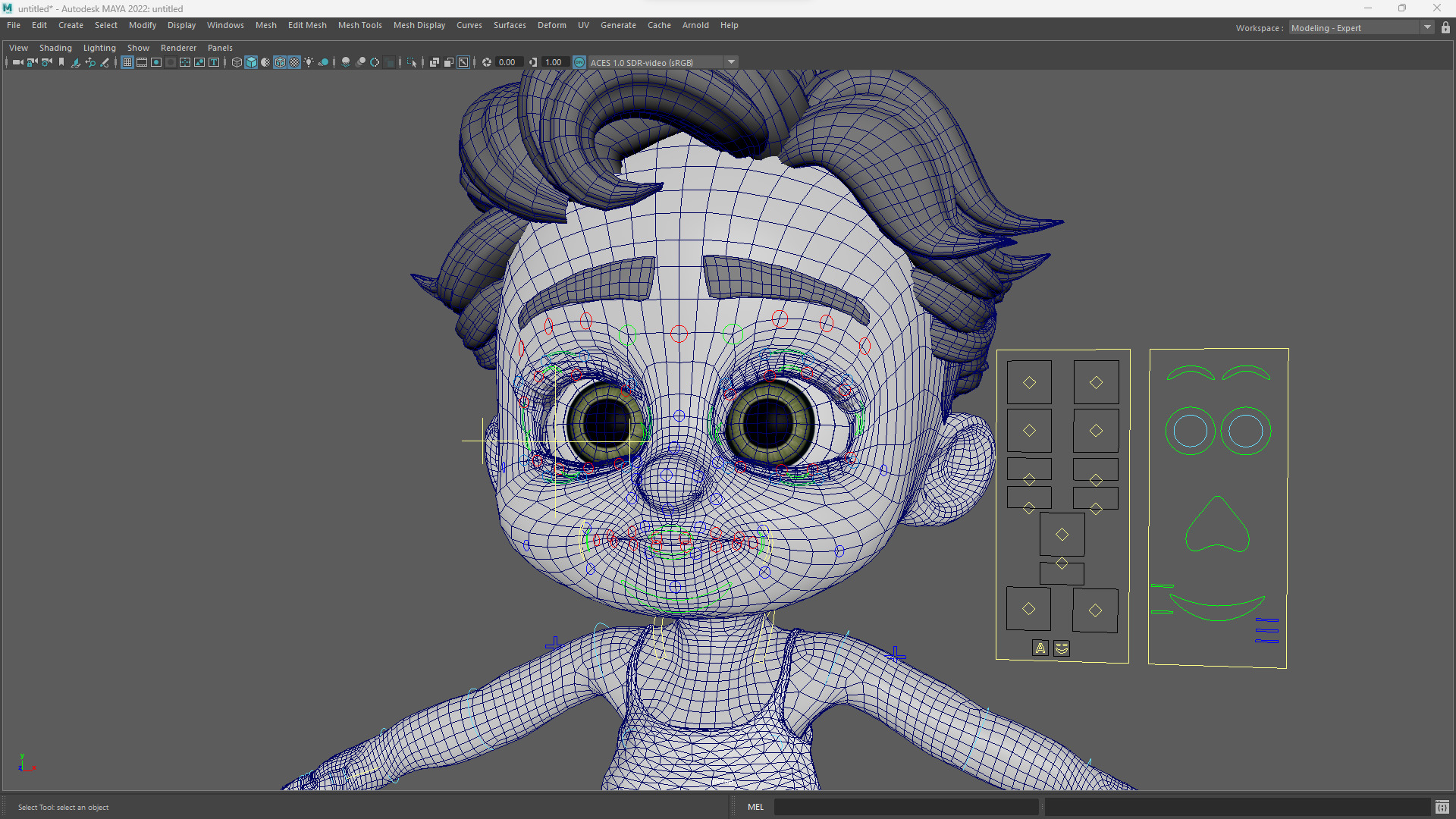 Free Toon Child Stylized Cartoon Kid Rigged Baby Character Free low-poly 3D model_20