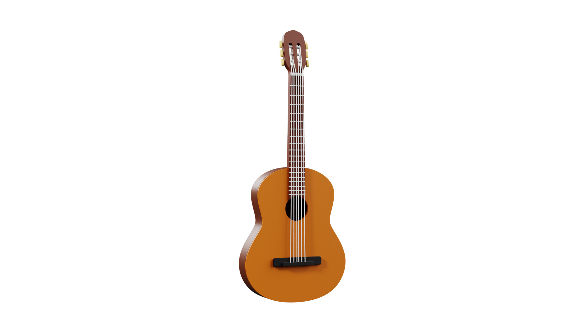3d Guitar 3D model_2