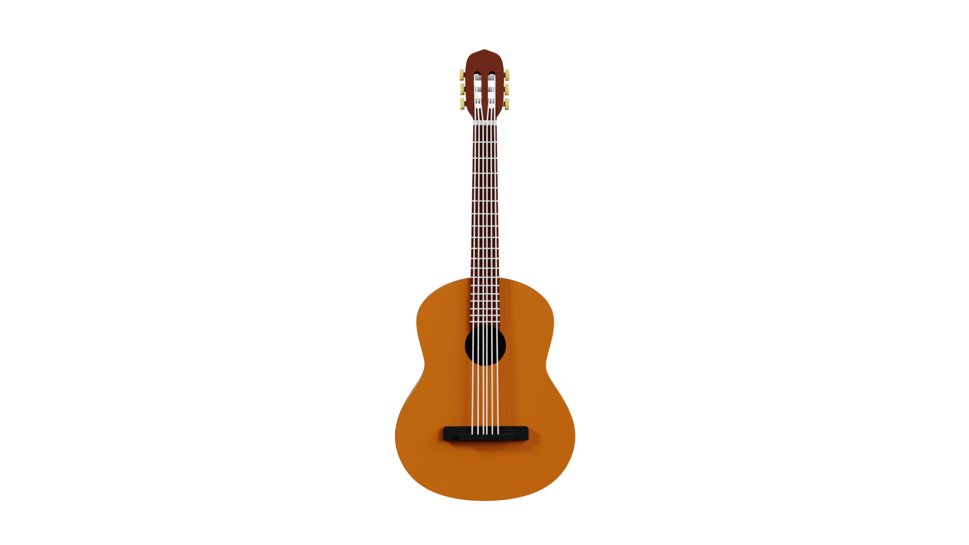3d Guitar 3D model_4