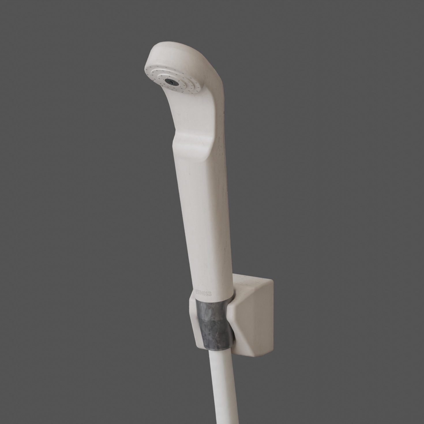 Low-Poly Japanese Shower Faucet Set Low-poly 3D model_2