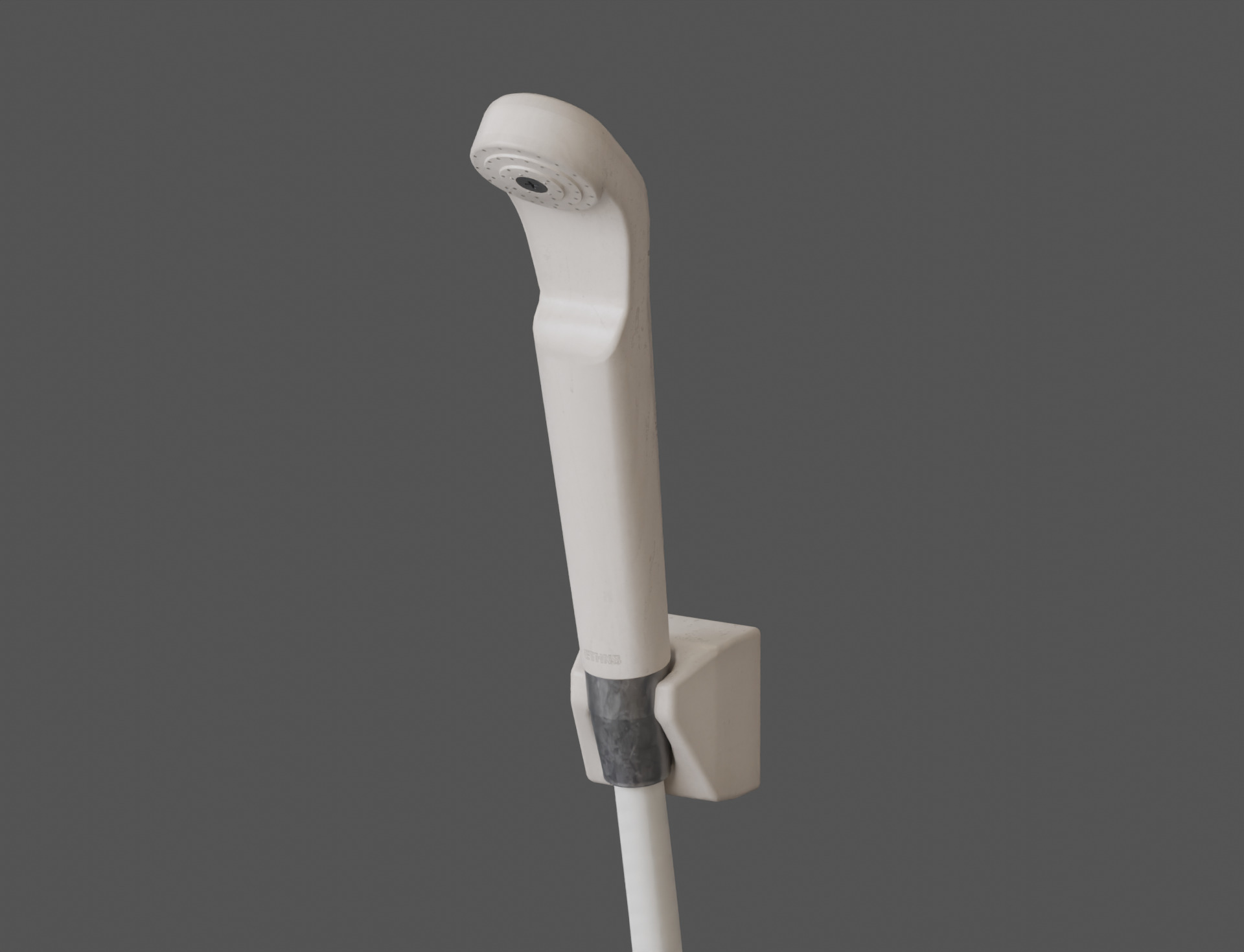 Low-Poly Japanese Shower Faucet Set Low-poly 3D model_4
