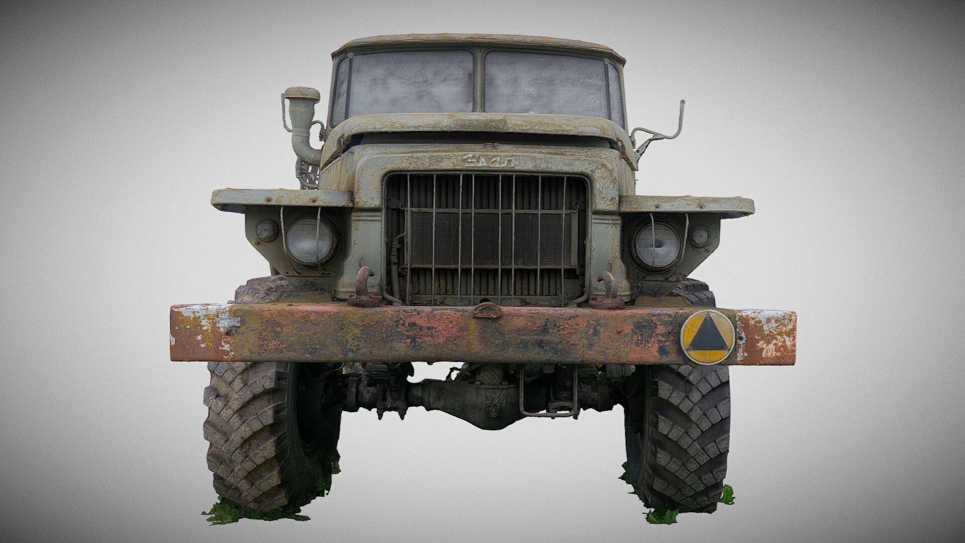 Wrecks of military vehicles - package 01 3D model_24